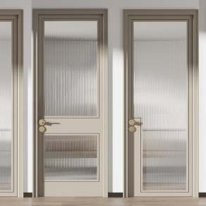 现代玻璃门3D模型下载